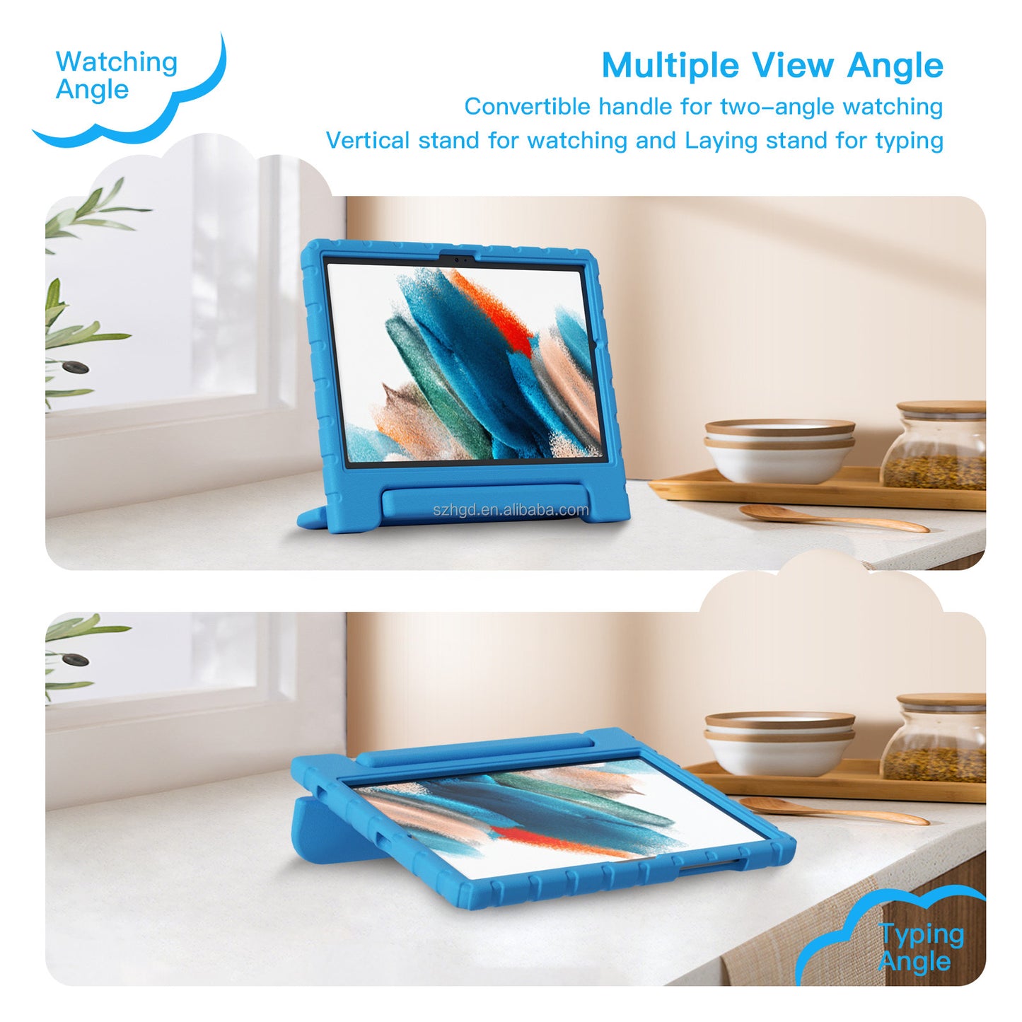 For iPad EVA Shockproof Kids Cover Case