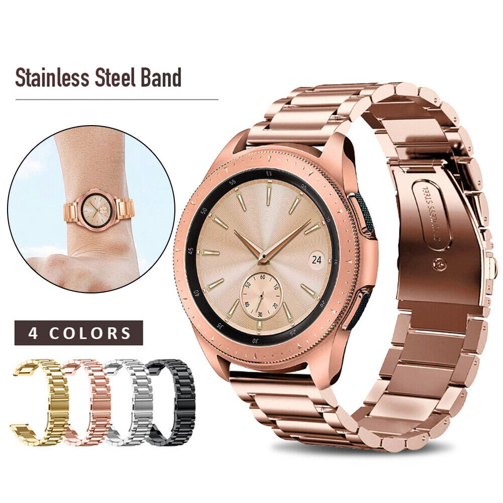 Stainless Steel Metal Watch Band Strap For Samsung Galaxy Watch 4 5 6 7 Garmin Venu Huawei 20mm 22mm