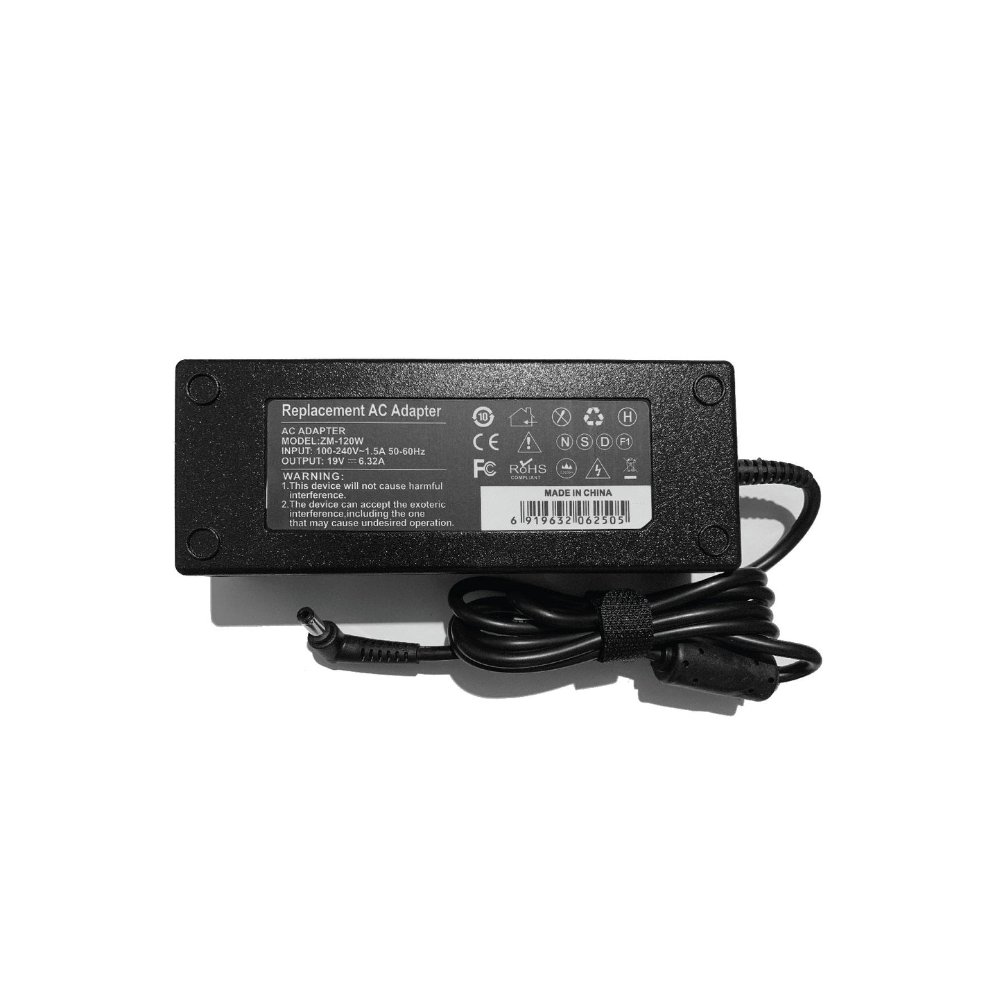 For Asus 120W 19V 6.32A 5.5*2.5mm Laptop Charger AC Adapter