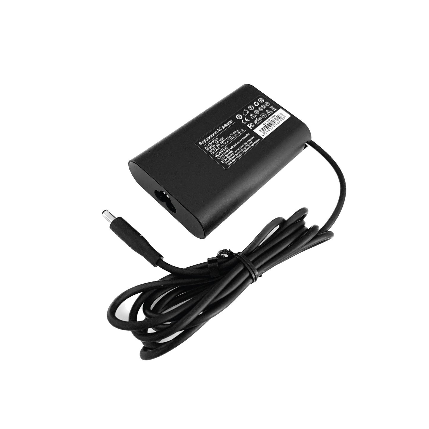 For Dell 65W 19.5V 3.34A 4.5*3.0mm Laptop Charger AC Adapter (Round)