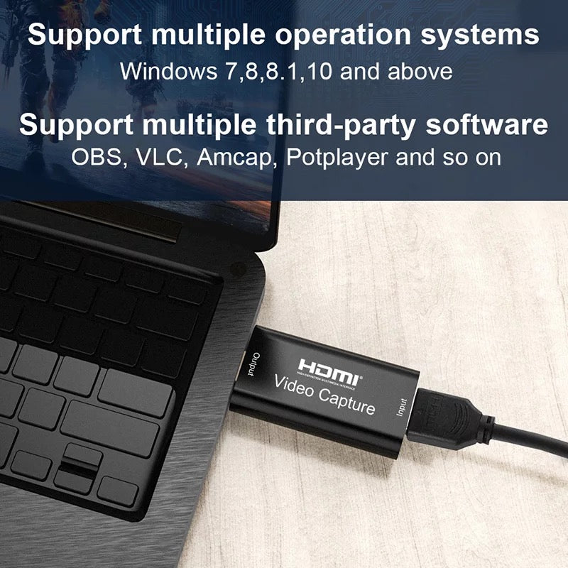 HDMI Video Capture Card USB3.0 Input 4K 1080P UHD For Video/Live Streaming/Games