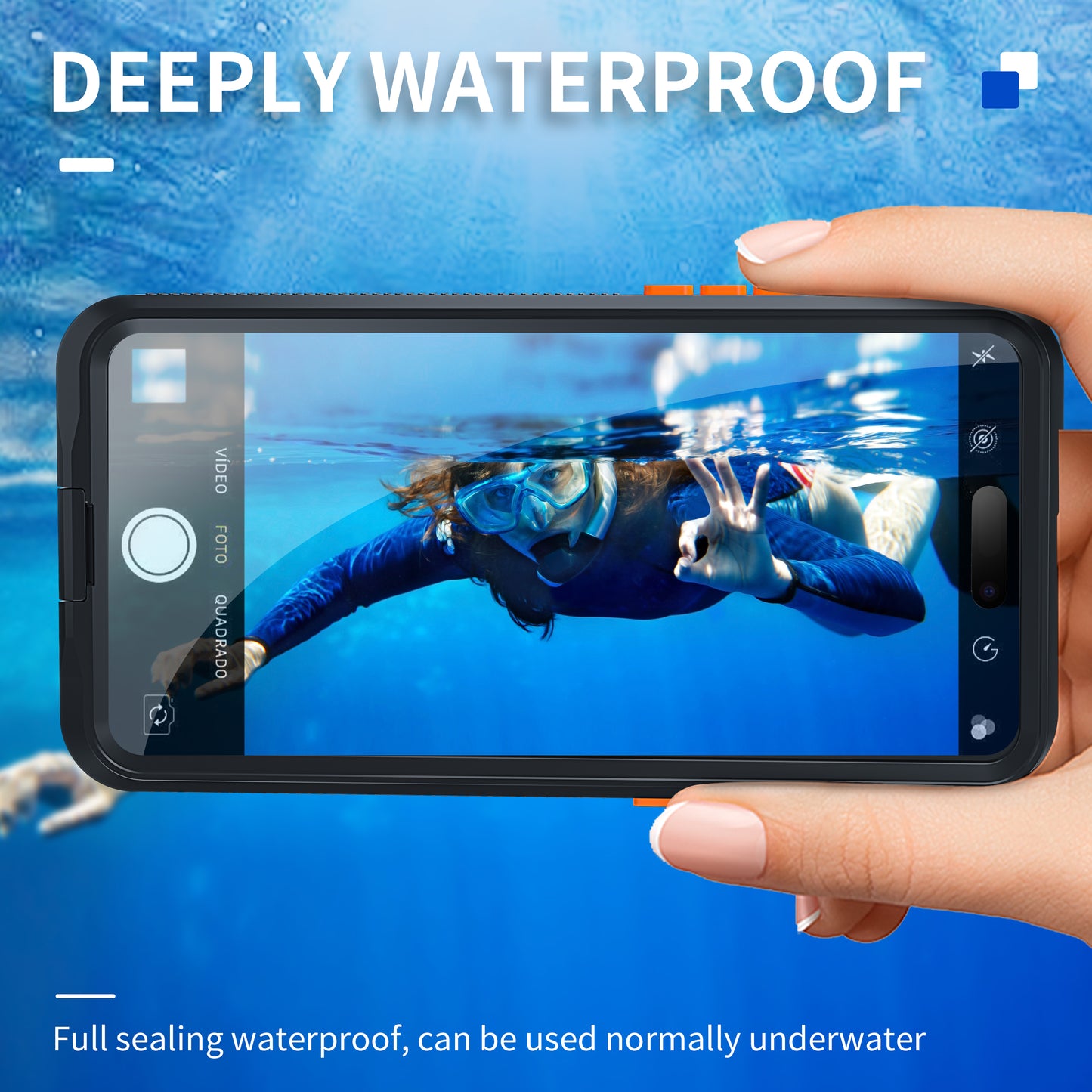 Redpepper Case Underwater Waterproof Phone Case Cover for iPhone 15 14 13 12 Pro Max 16 Plus