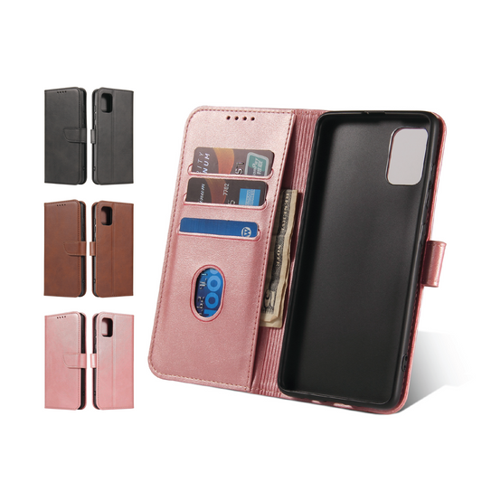 For OPPO A17 A54 5G Premium Leather Wallet Flip Case TPU Cover Card