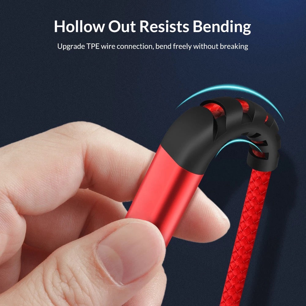 TOPK 3A Fast Charging USB Type-C To Apple iPhone 14 13 12 11 Pro XS Max XR X 8 7 Plus Charger Cable Nylon