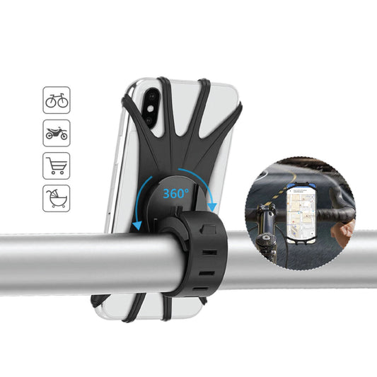 Universal Motor Bike Scooter Stroller Handlebar Mount Holder Cradle For Phone