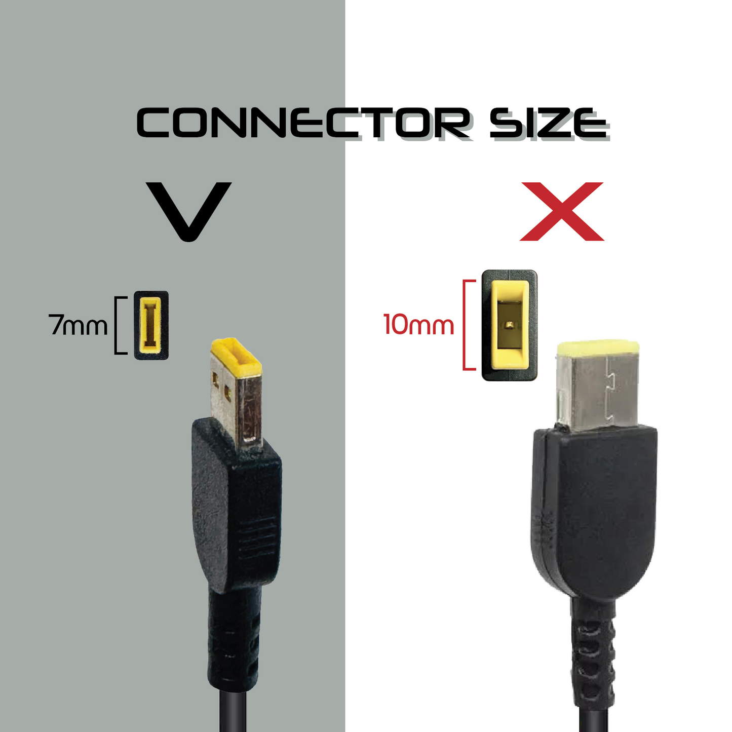 For Lenovo 36W 12V 3A Laptop Charger AC Adapter (Small USB)