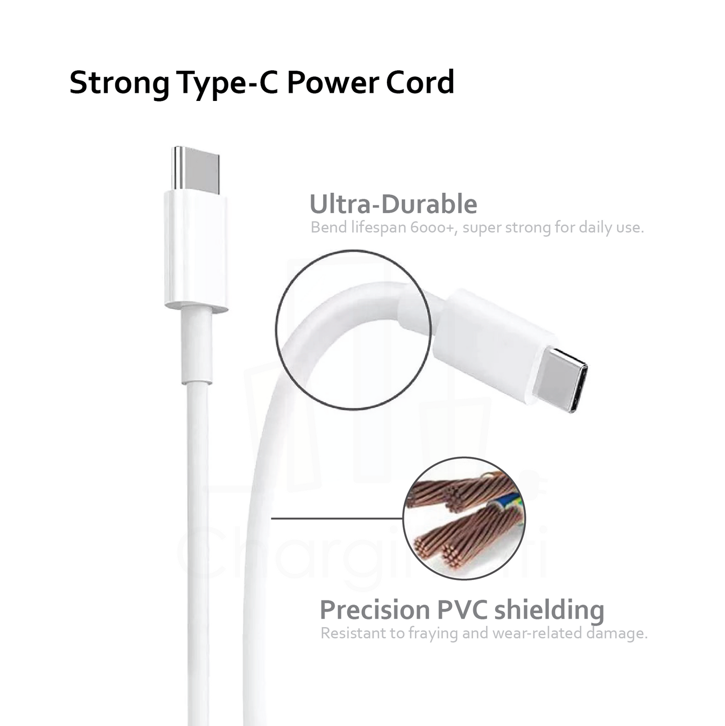 60W Type C to USB-C Cable Fast Charging Cord Charger For MacBook 1.8m