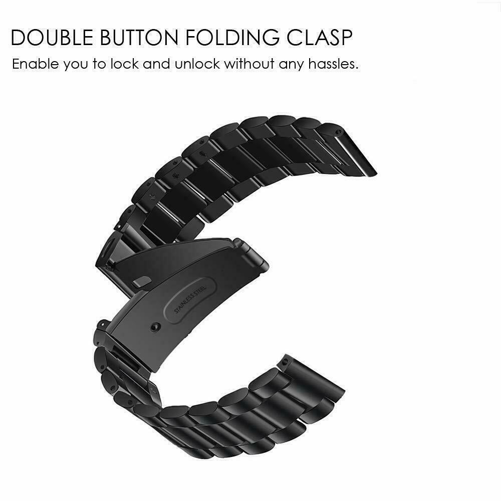 Stainless Steel Metal Watch Band Strap For Samsung Galaxy Watch 4 5 6 7 Garmin Venu Huawei 20mm 22mm