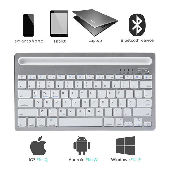 Keyboard Multi Device Universal Wireless Device Bluetooth 3.0 With Sturdy Stand