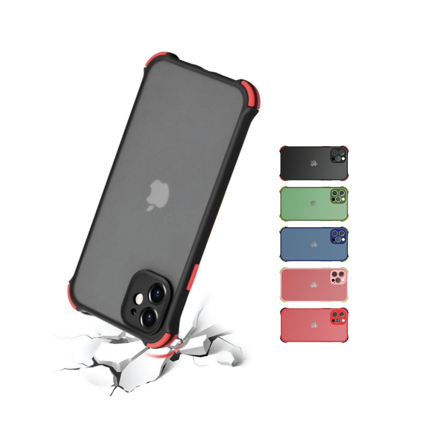 Shockproof Armour Matte Case Cover For iPhone 13 12 11 Pro XS Max Mini XR X 8 7 Plus