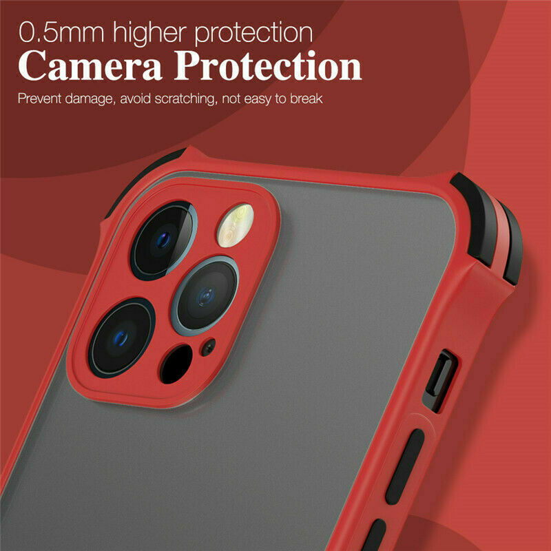 Shockproof Armour Matte Case Cover For iPhone 13 12 11 Pro XS Max Mini XR X 8 7 Plus