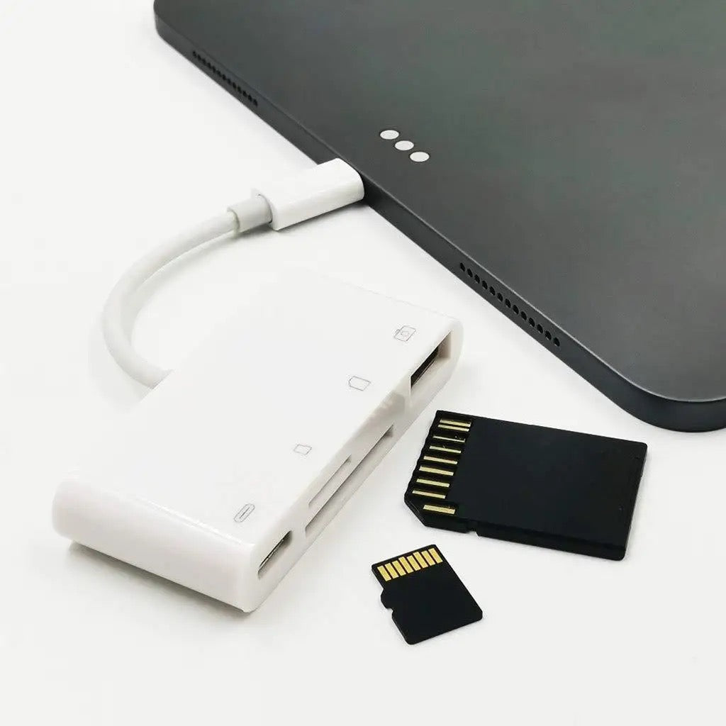 4 in 1 OTG Camera Card Reader to USB C Adapter SD TF For iPad MacBook Samsung