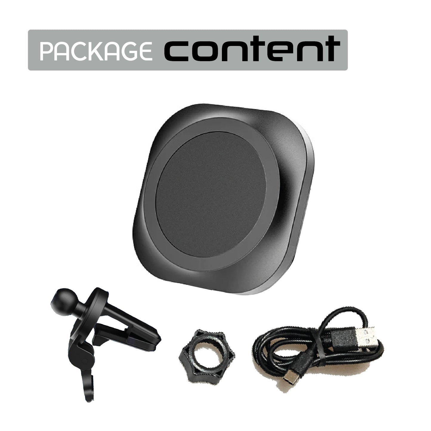 15W Car Mount Wireless Charger Magnetic MagSafe