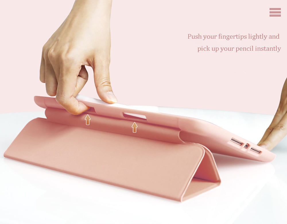 For iPad Foldable Smart Cover Flip Case