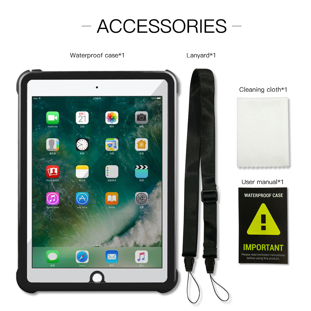 SHELLBOX Life Waterproof Case ShockProof Cover For iPad 5th (2017) / 6th (2018)