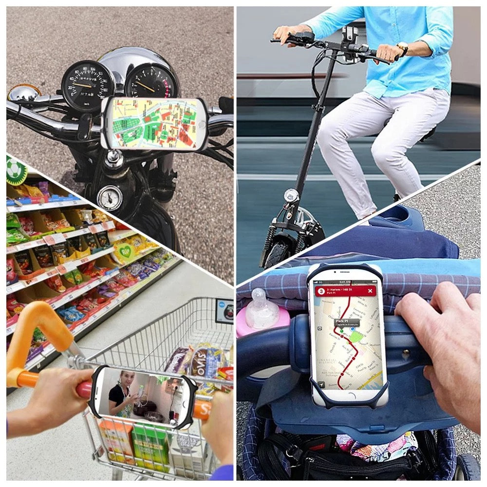 Universal Motor Bike Scooter Stroller Handlebar Mount Holder Cradle For Phone