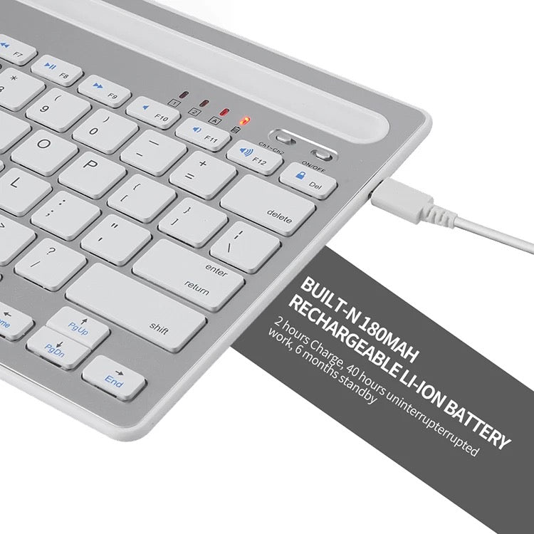 Keyboard Multi Device Universal Wireless Device Bluetooth 3.0 With Sturdy Stand
