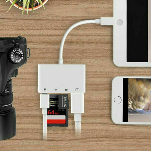 4 in 1 OTG Camera Card Reader to USB Adapter SD TF For iPhone iPad iPod Touch