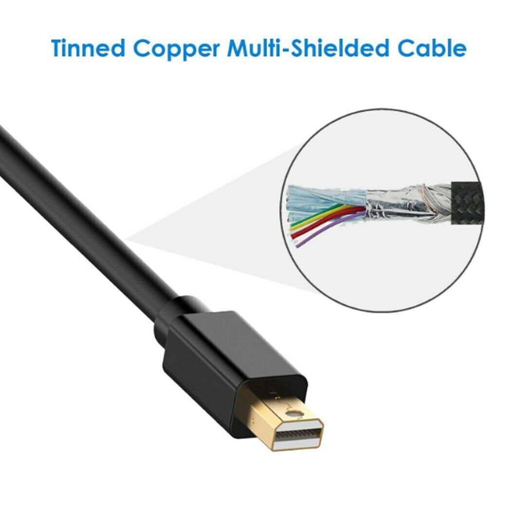 Mini DisplayPort DP to Display Port DP 6FT 1.8M Male to Male Cable