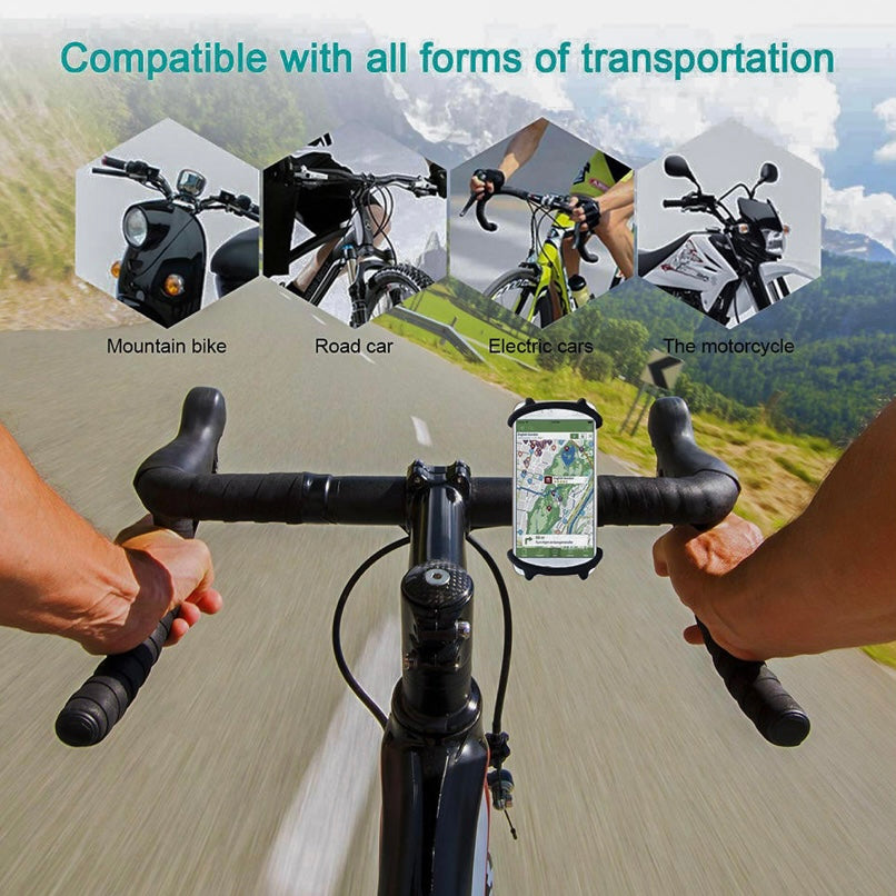 Universal Motor Bike Scooter Stroller Handlebar Mount Holder Cradle For Phone