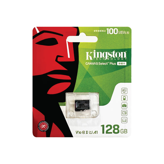 Kingston Canvas Select Plus 128GB Micro SD Card SDHC UHS-I Mobile Phone TF Memory Card 100Mb/s