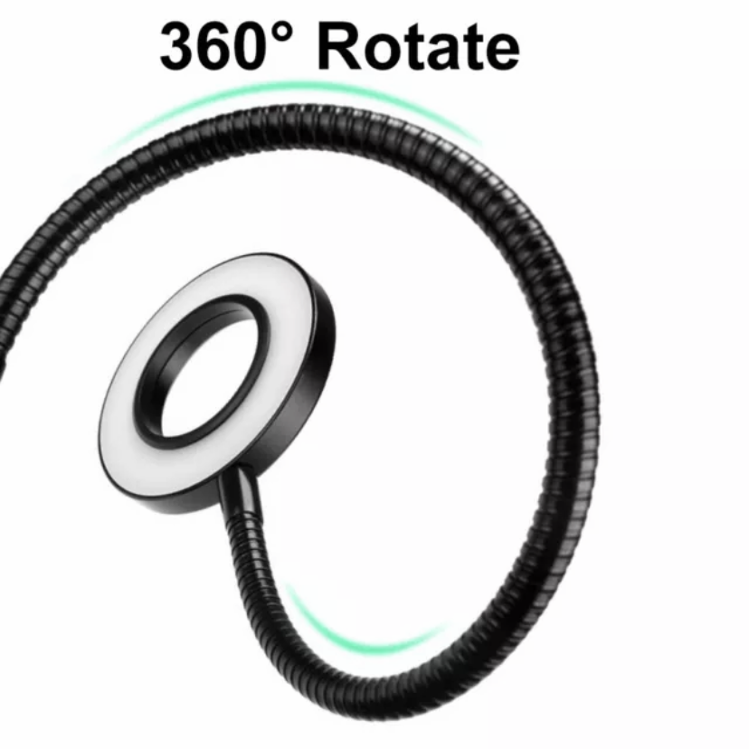 Clip Ring Light Video Conference Lighting USB Laptop Desk Lamp Zoom Phone Stand