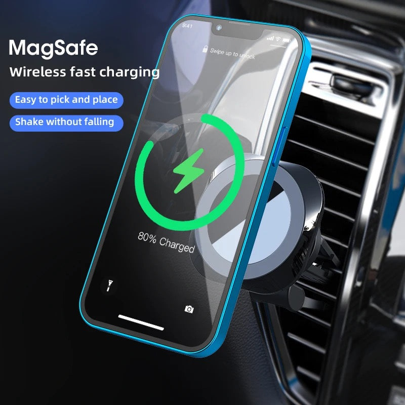15W Car Mount Wireless Charger Magnetic MagSafe