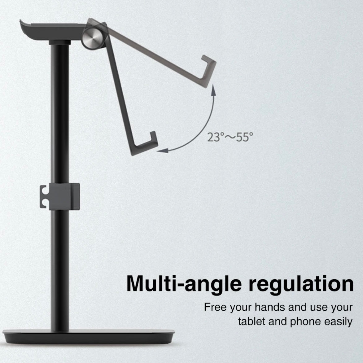 Aluminium Headset Stand 2-in-1 Phone/Tablet/Headphone Stand Desktop Mount Holder