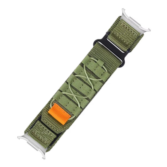 Rugged Military Tactical Nylon Braided Sport Band For Samsung Galaxy Watch Ultra 47mm - Green