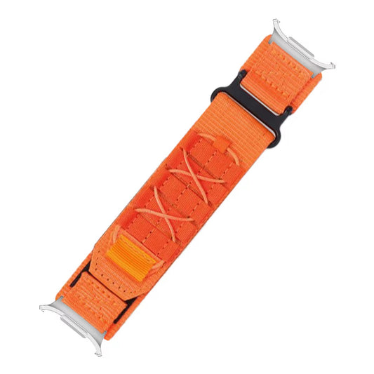 Rugged Military Tactical Nylon Braided Sport Band For Samsung Galaxy Watch Ultra 47mm - Orange