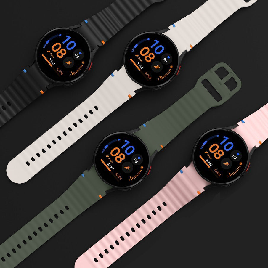 Sport Silicone Watch Band Wave Strap 20mm For Samsung Galaxy Watch