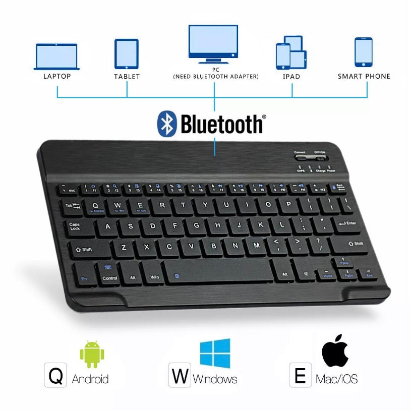 For iPad Bluetooth Keyboard Smart Cover Flip Case