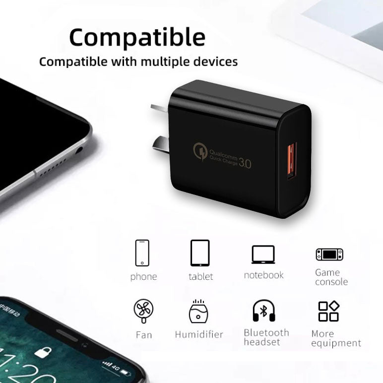 Qualcomm Quick Charge 3.0 USB Adapter - AU/NZ SAA Approved plug