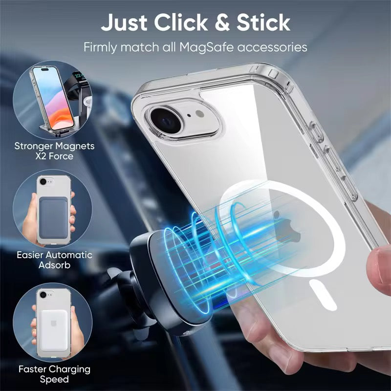 Case Clear Magnetic Shockproof Cover For iPhone 16e