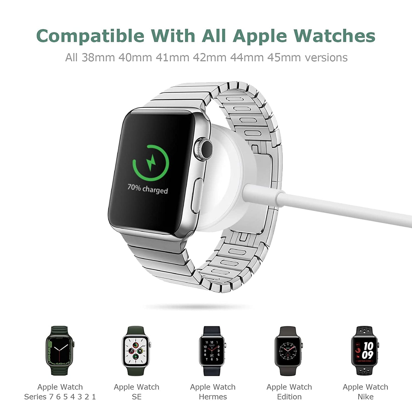 For Apple Watch iWatch Ultra 10 9 8 7 6 5 4 3 2 1 SE Magnetic Charger Charging Cable Fast