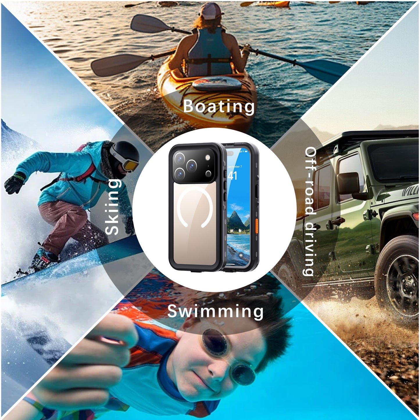 Redpepper Case Life Waterproof ShockProof Cover For iPhone 17 Pro (6.3”)