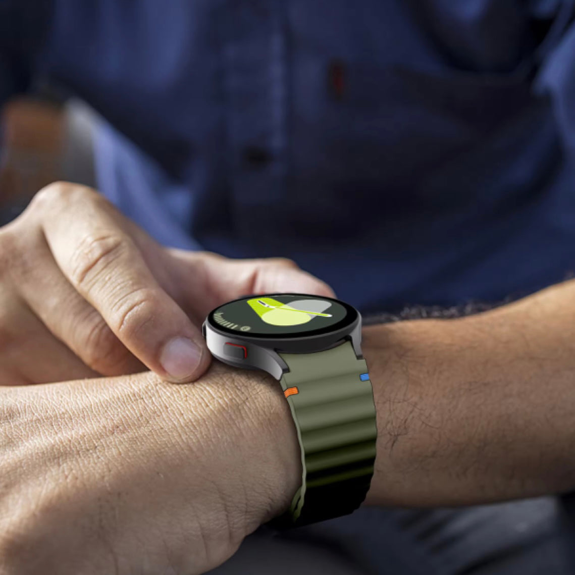 Sport Silicone Watch Band Wave Strap 20mm For Samsung Galaxy Watch