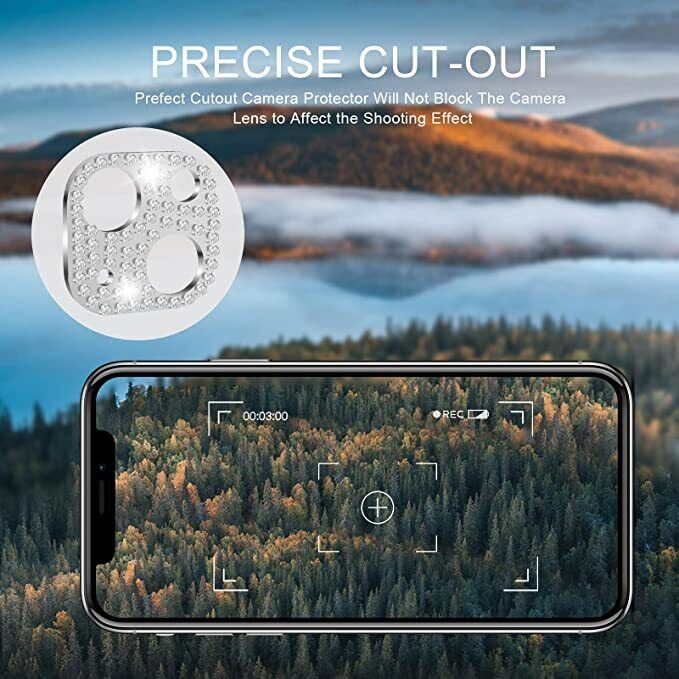 Camera Lens Protector Cover Bling Rhinestone Diamond For iPhone