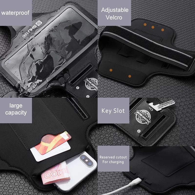 Universal Outdoor Sports Armband Case Phone Holder Gym Run Jog Night Reflection