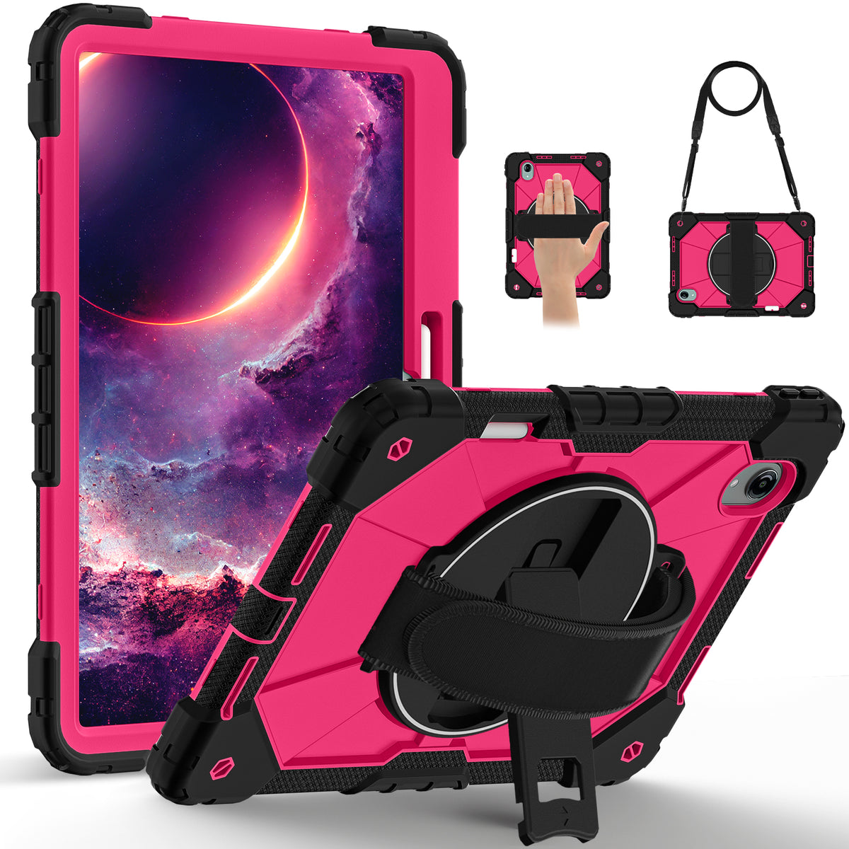 For Lenovo Idea Tab Pro Gen 2 13-inch (TB390) 2026 Rugged Stand Hard Case Shockproof Cover Strap
