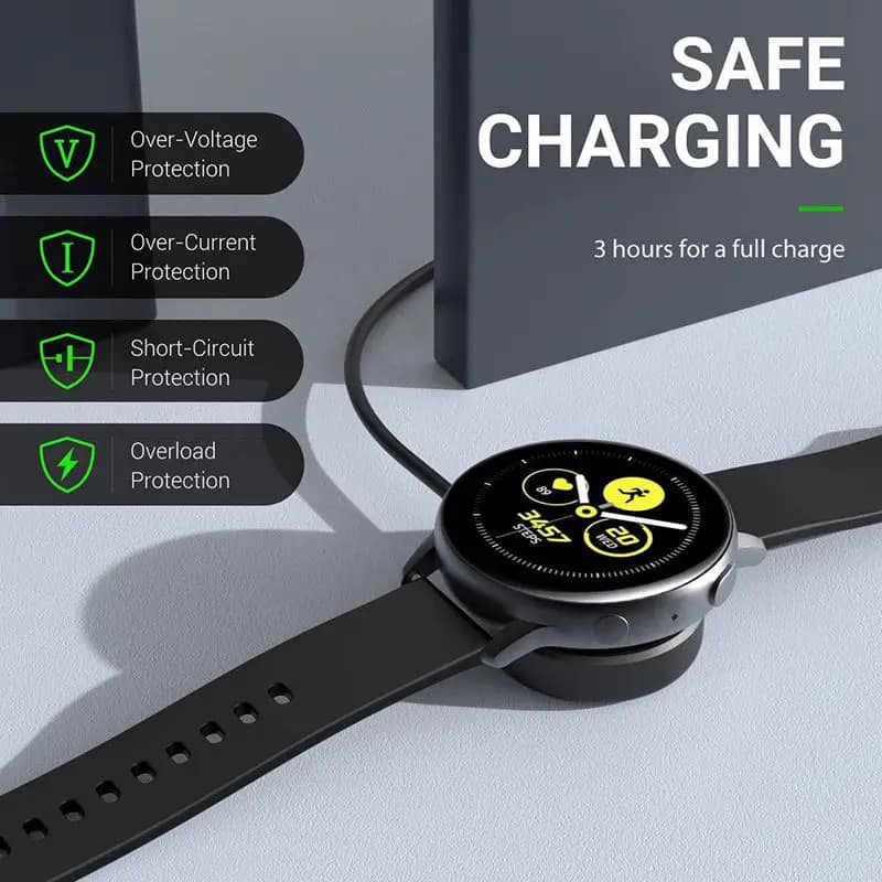 USB Charger Dock Cable For Samsung Galaxy Watch 7 6 3 4 5 Pro 45 42 47 44 46 40mm