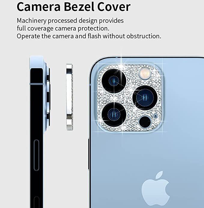 Camera Lens Protector Cover Bling Rhinestone Diamond For iPhone