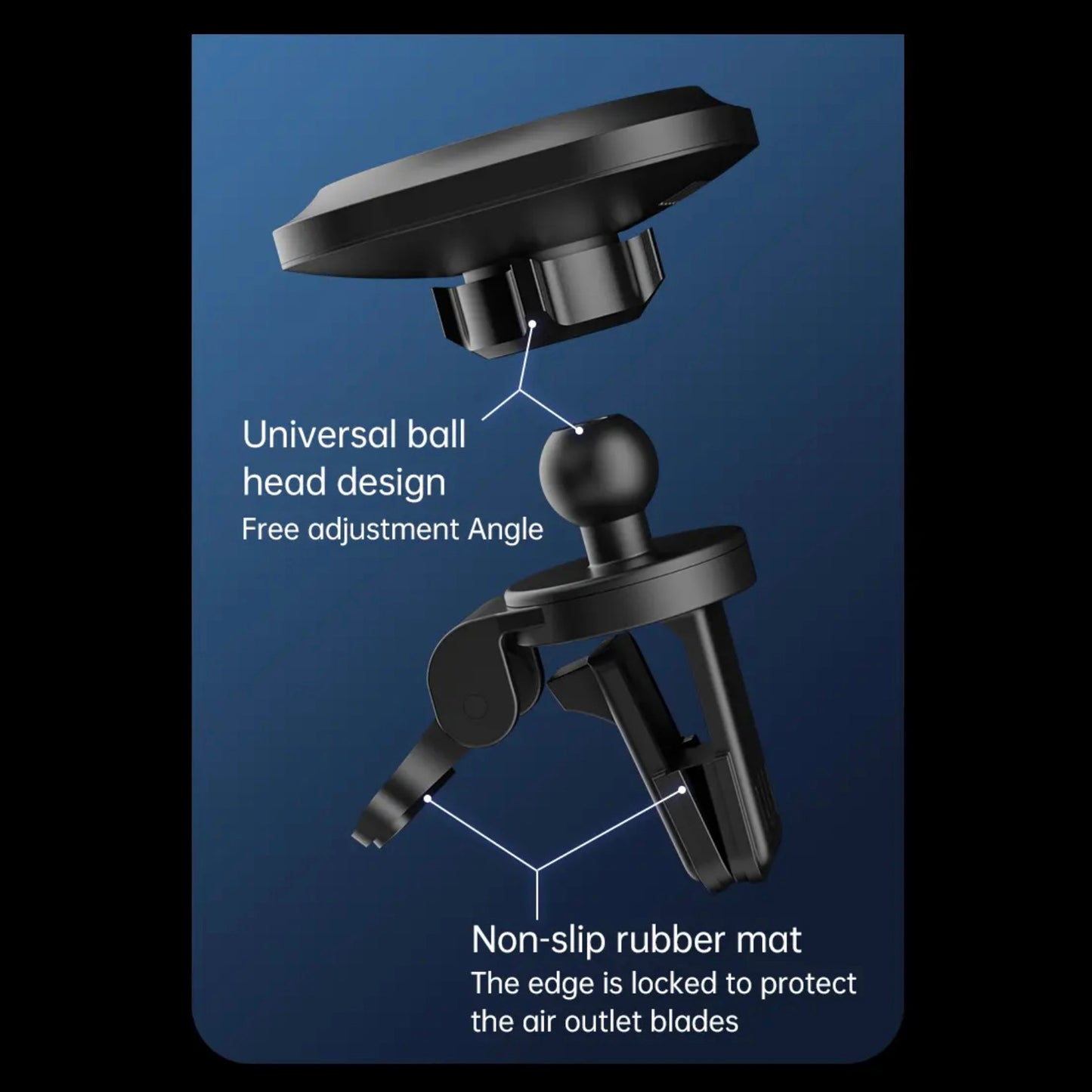 15W Car Mount Wireless Charger Magnetic MagSafe