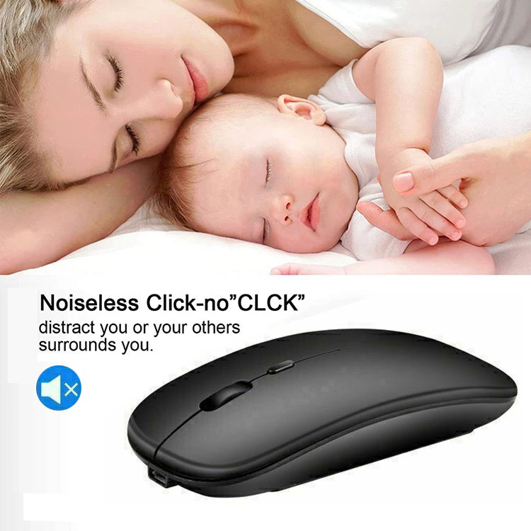 Optical Wireless Bluetooth Slim Rechargeable Mouse for Laptop/Tablet/Mac/iPad
