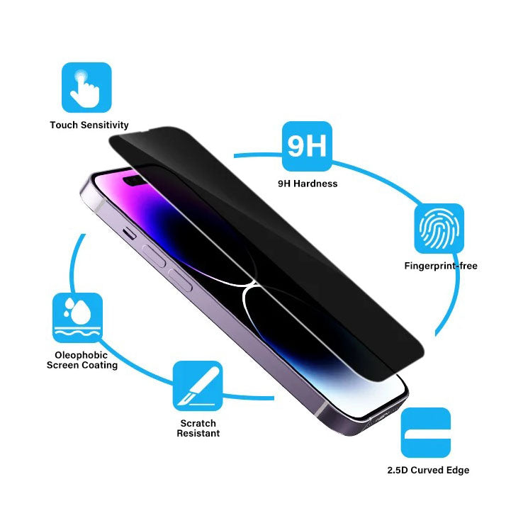 Privacy Tempered Glass Screen Protector For iPhone