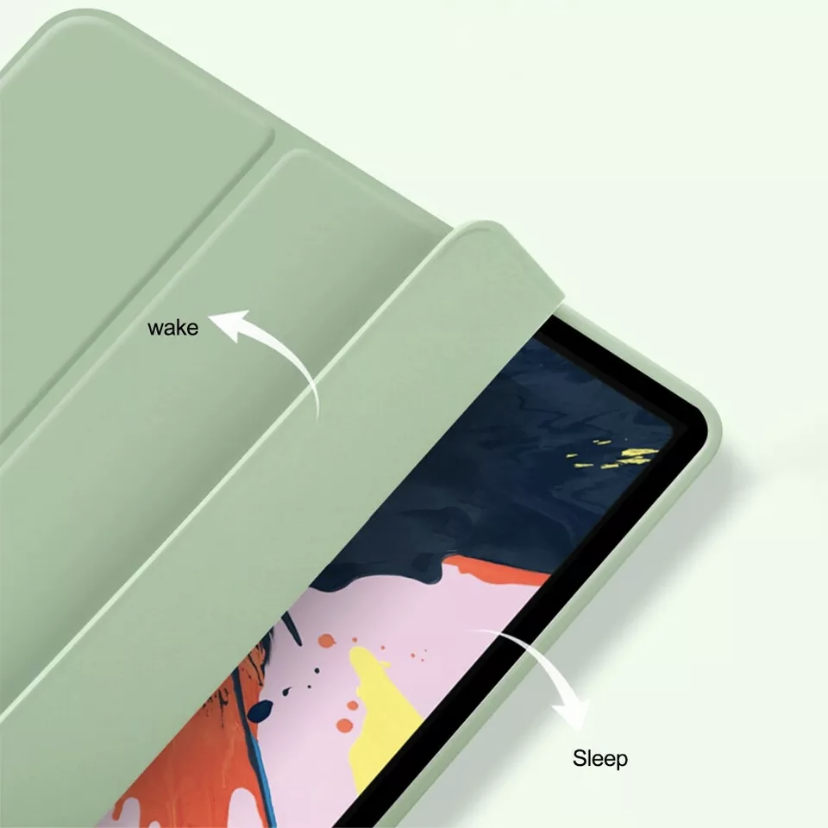For iPad Foldable Smart Cover Flip Case