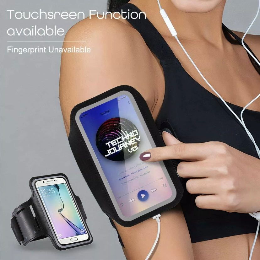 Universal Outdoor Sports Armband Case Phone Holder Gym Run Jog Night Reflection