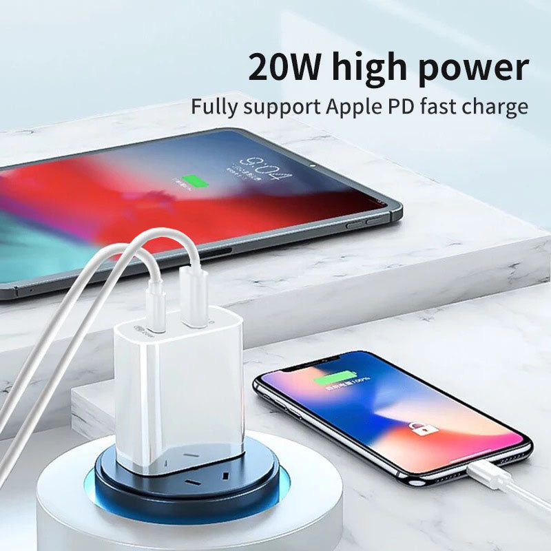 20W USB Type-C Wall Adapter Fast Charger PD Plug