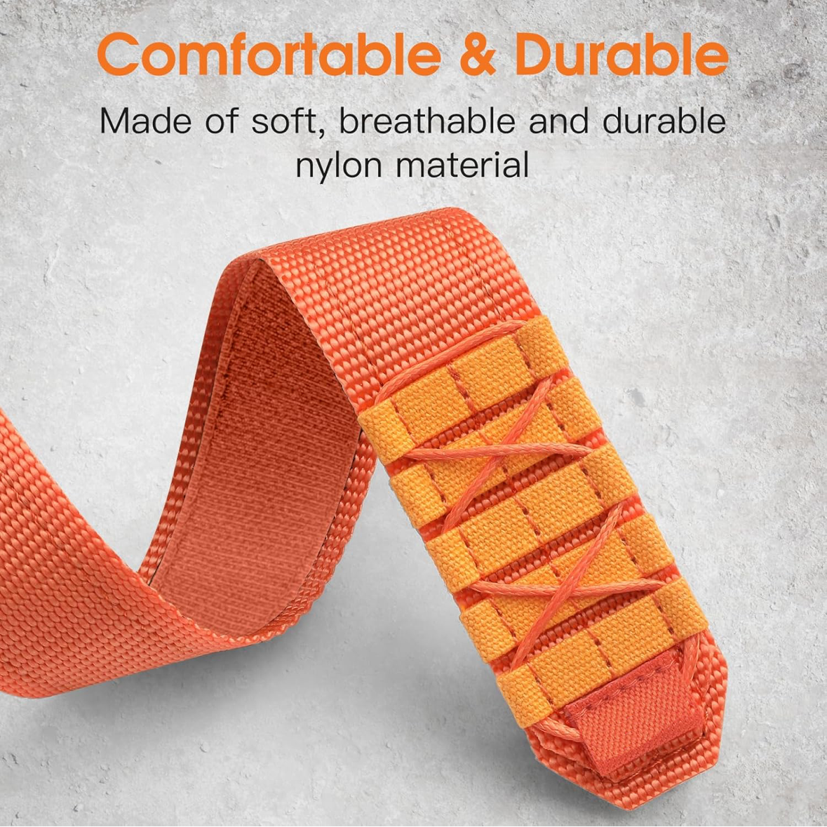 Rugged Military Tactical Nylon Braided Sport Band For Samsung Galaxy Watch Ultra 47mm - Orange