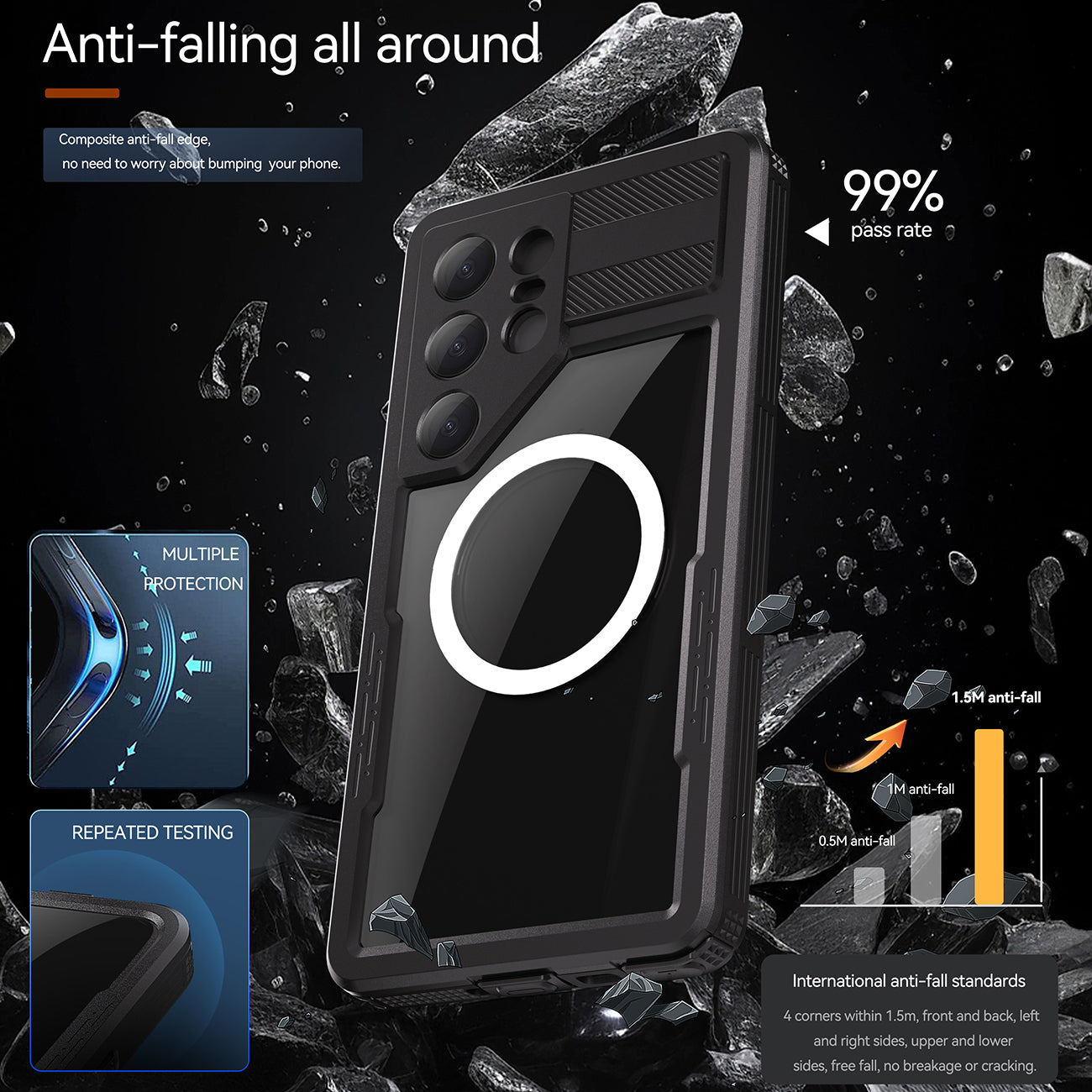 Redpepper Case Life Cover Waterproof Dust Shockproof For Samsung Galaxy S25 Ultra